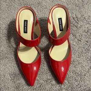 Nine West Red Patent Heels